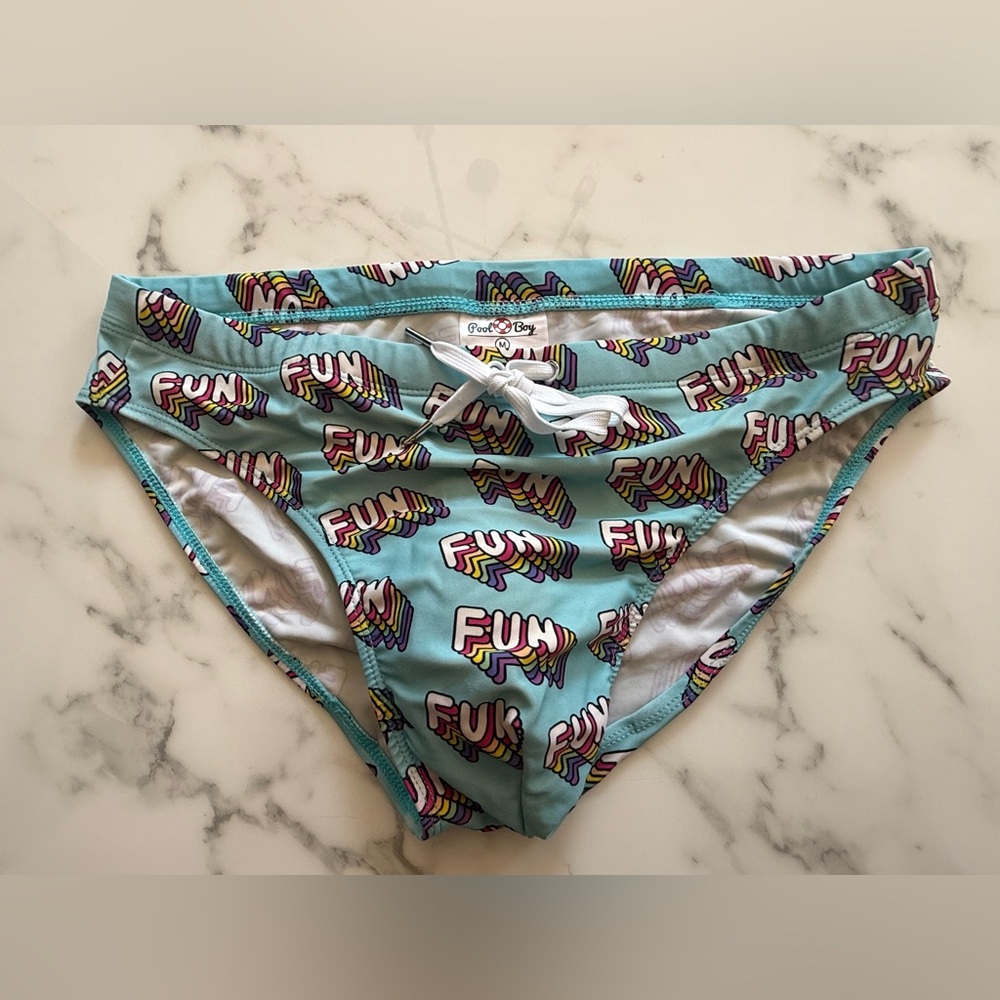 FUN Graphic Swim Pride Trunks